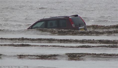 Brean Down Beach Sees Three Cars Worth £91000 Swamped After Tourists