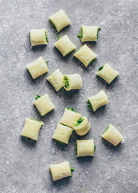 Spinach Stuffed Gnocchi Gnocchi Vegan Gnocchi Recipe Pesto