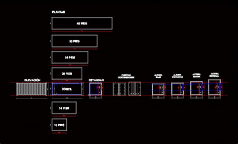 Module Containers Dwg Block For Autocad Designs Cad Autocad
