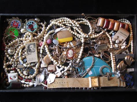 Vintage Junk Drawer Jewelry Lot Repair Parts Crafts Mother Of