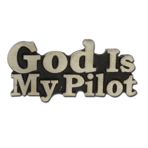 God Is My Pilot Christian Biker Pin