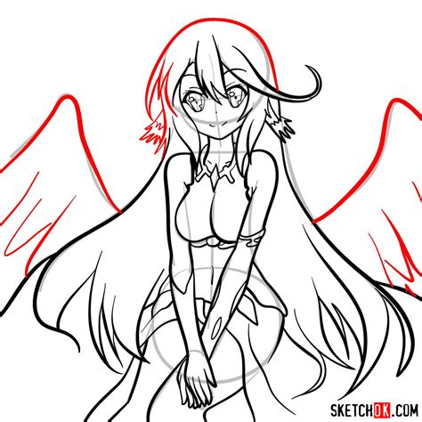 How To Draw Jibril From No Game No Life Anime Sketchok Easy Drawing