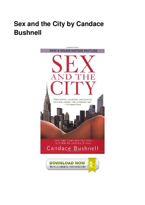 Pdf Sex And The City By Candace Bushnell Audrey Mccoy