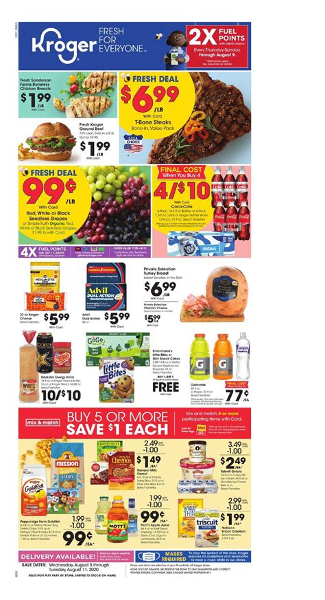 Kroger Weekly Ad Valid Aug 5 - Aug 11, 2020 Sneak Peek Preview | Weekly
