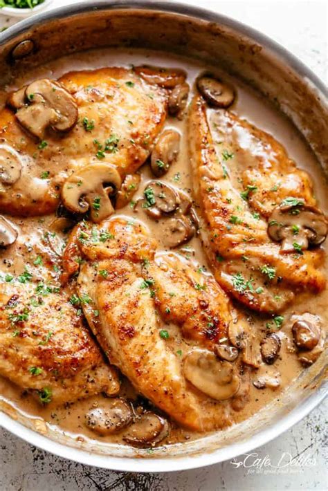 Pour in your marsala wine and stir all those delicious chicken bits that are stuck on the bottom of your skillet. Easy Creamy Chicken Marsala - Cafe Delites | Recipe Cloud App