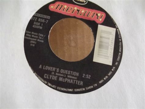 45 Clyde Mcphatter Lover Pleasea Lovers Question On Mercury Records