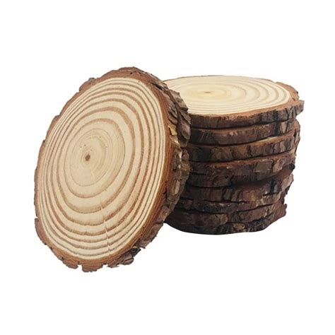 Bowake 8-10cm ArtMazing Wood Slices Painting Craft Wood Slices Round