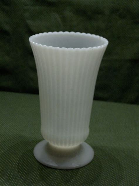E O Brody Co M White Milk Glass Vase Milk Glass Vase White