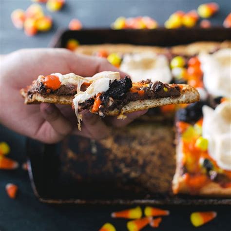 Celebrate Halloween With This Easy Candy Pizza Recipe Brit Co