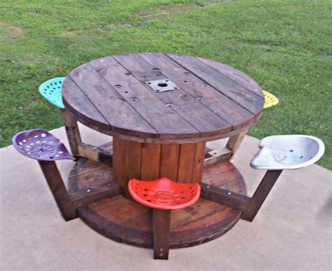 Wire Spool Table Ideas