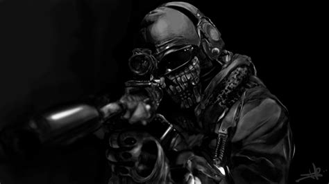 Call Of Duty Warrior Soldier Weapon Gun Rs Wallpaper