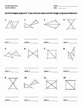 Some of the worksheets for this concept are unit 8 grade 7 similarity congruency and transformations, similar congruent triangles, strand i geometry and trigonometry unit 33 congruence and, similar triangles. Congruent Triangles Worksheet Answers Inspirational Triangle Congruence Worksheet Practice ...