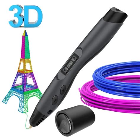 3d Printing Pen Intelligent 3d Pen With 2 Pack Pla Refilaments
