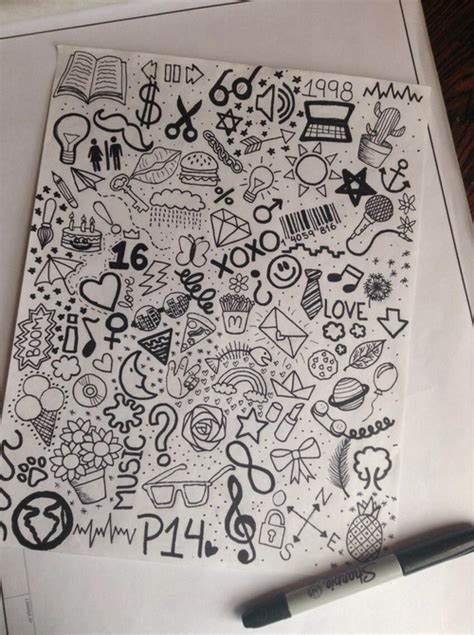 Pin By Gabriela Dušková On Draw Notebook Doodles Doodle Drawings