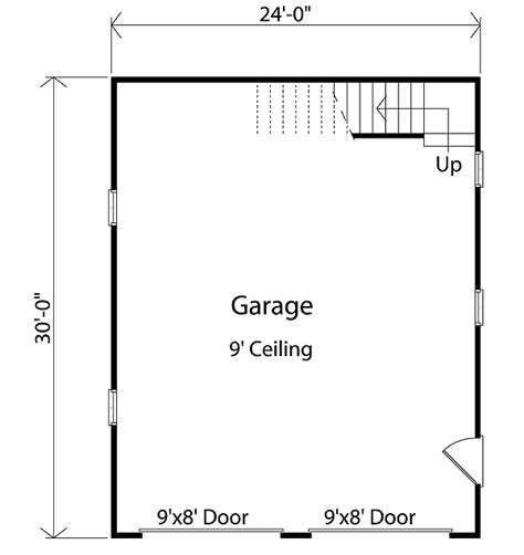 Detached Garage with Loft - 2234SL | CAD Available, PDF ...