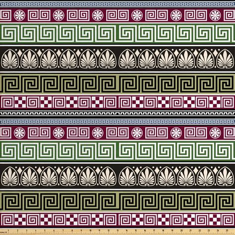 Greek Key Fabric By The Yard Antique Greek Ornamental Design Pattern