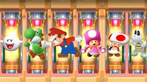 Mario Party 7 8 Player Ice Battle Boo Vs Yoshi Vs Mario Vs Toad Vs