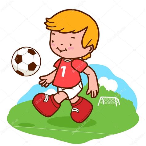 Imágenes Un Niño Jugando Fútbol Niño Jugando Fútbol