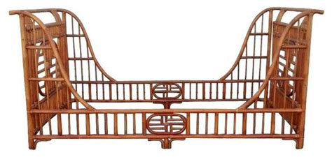 Crafted of solid and manufactured wood in an antiqued painted finish. Chinoiserie Rattan Twin Daybed - Asian - Daybeds - san ...