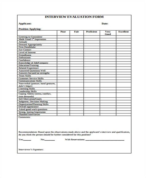 We did not find results for: FREE 22+ Interview Evaluation Forms in PDF