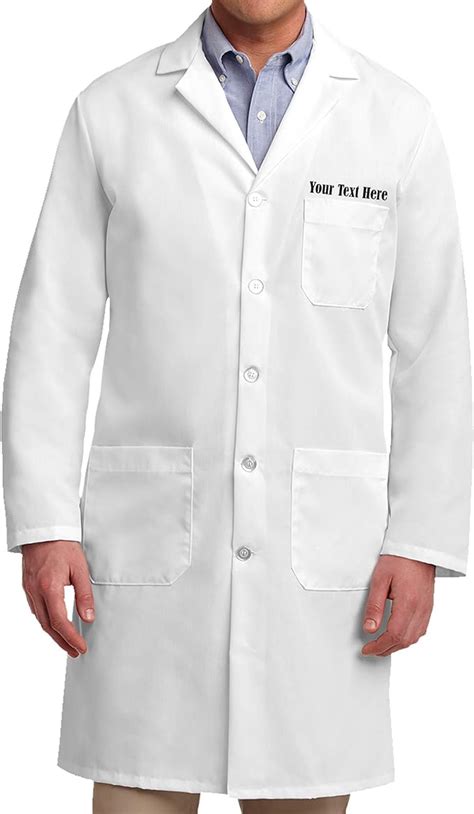Amazon Com Personalized Embroidered Lab Coat For Men Inch Custom Medical Laboratory Coat