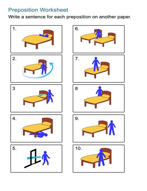 Worksheets Prepositions Of Place Material Escolar En Ingles Sexiz Pix