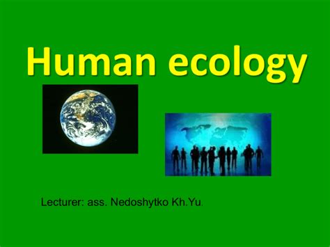 5 Human Ecology