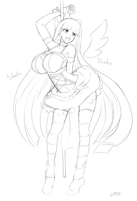 Jadf Stocking Psg Panty And Stocking With Garterbelt Highres 10s 1girl Angel Wings