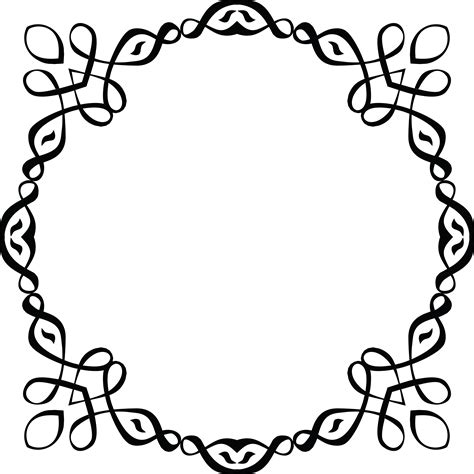 Fancy Black Border Png Fancy Black Border Png Transparent Free For