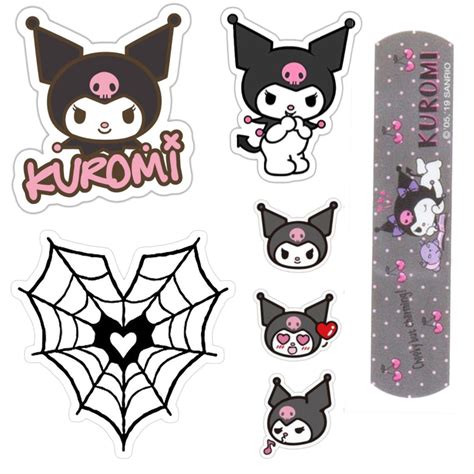 Kuromi Sticker Printable 🕷️ Hello Kitty Crafts Cute Stickers