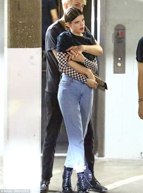 Anwar Hadid Cuddles Up To Kendall Jenner Lookalike Sonia Ben Ammar Daily Mail Online