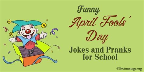 Funny April Fools Day Jokes And Pranks For School