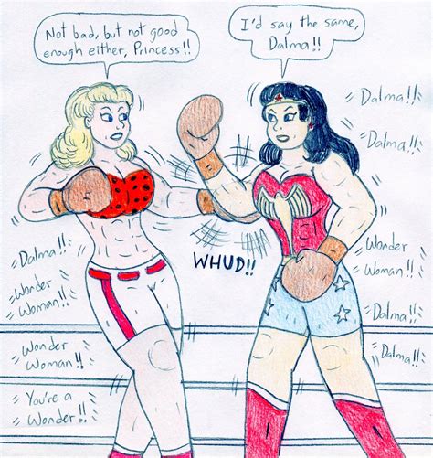 Boxing Wonder Woman Vs Dalma By Jose Ramiro On Deviantart
