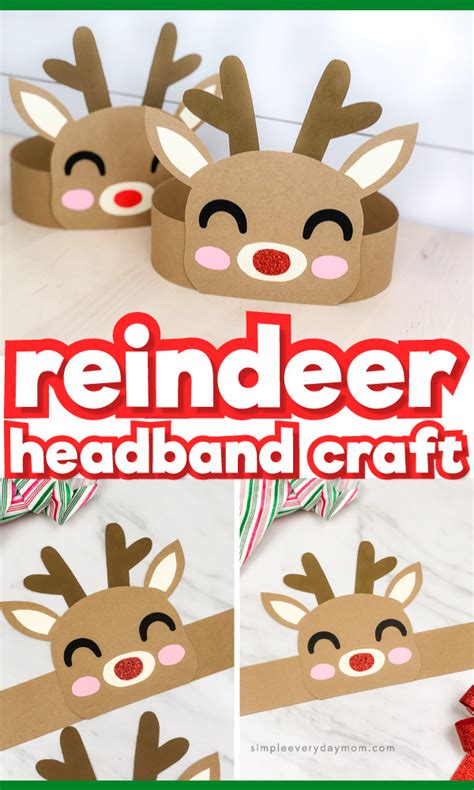 Reindeer Headband Craft Template