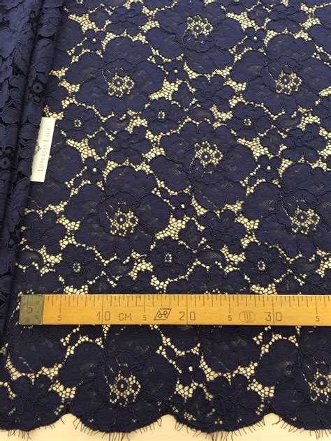 Dark Blue Lace Fabric Guipure Lace Lace Fabric From