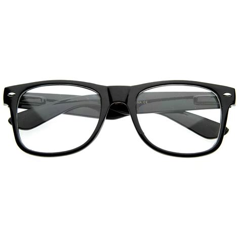 Standard Retro Clear Lens Nerd Geek Assorted Color Horn Rimmed Glasses Horn Rimmed Glasses