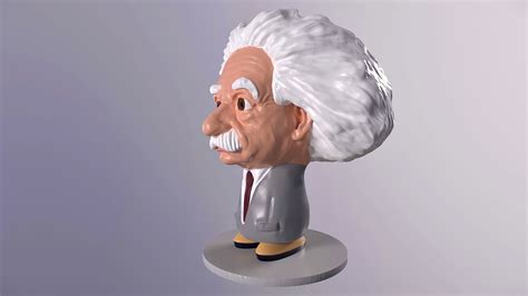 Archivo Stl Fan Art Albert Einstein Caricature Figurine・diseño