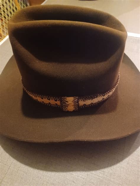 Vintage John B Stetson 4x Beaver Cowboy Hat 7 18 Ebay