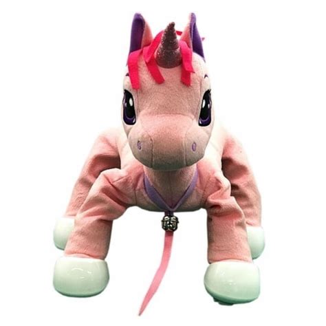 Peppy Pets Pink Unicorn Toy Bouncing Interactive Pet No Batteries