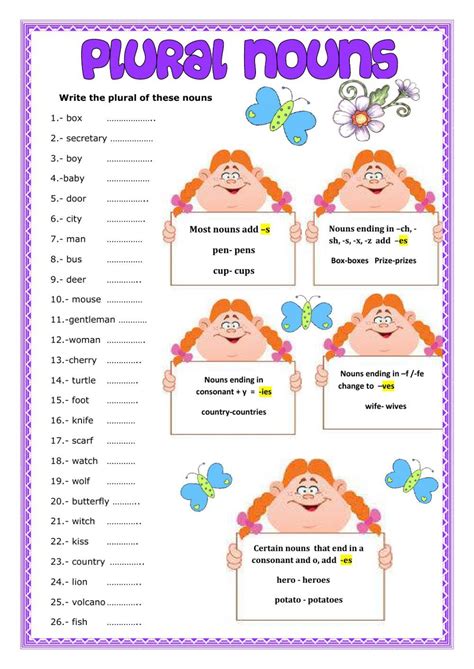 The Plural Of Nouns Online Worksheet For Beginner Plus You Can Do The