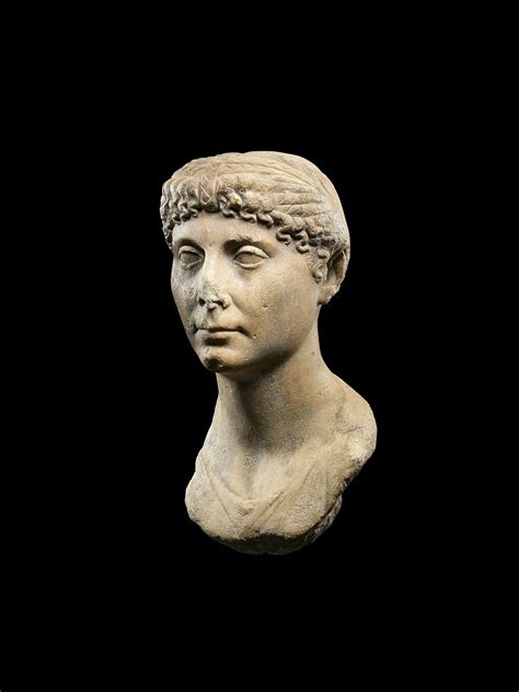 A Roman Marble Portrait Bust Of A Woman Augustan Circa Early 1st