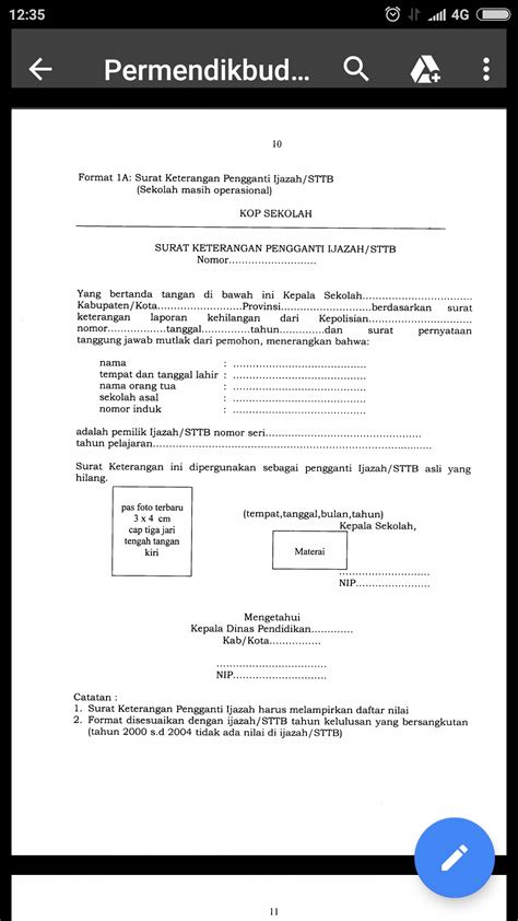 Contoh Surat Keterangan Kesalahan Penulisan Ijazah Sttb Sekolah The