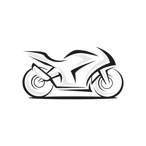 Logotipo De Vector De Motocicleta Vector Premium