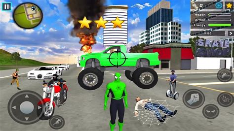 Spider Rope Hero Ninja Gangster Crime Vegas City Android Gameplay 17