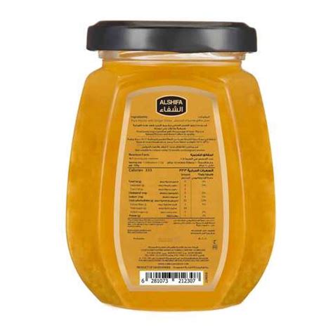 تسوق الشفاء زنجبيل في عسل صافي 250 جرام أون لاين كارفور السعودية
