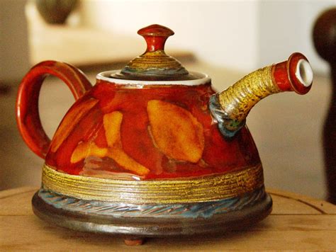 Handmade Pottery Teapot Rustic Wedding T Ceramic Teapot Unique
