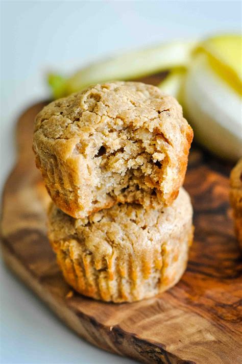 Peanut Butter Banana Muffins Healthy And Whole Grain