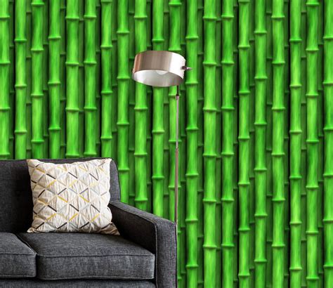 Buy Bamboo Shoot Plant Background Non Pvc Self Adhesive Peel And Stick