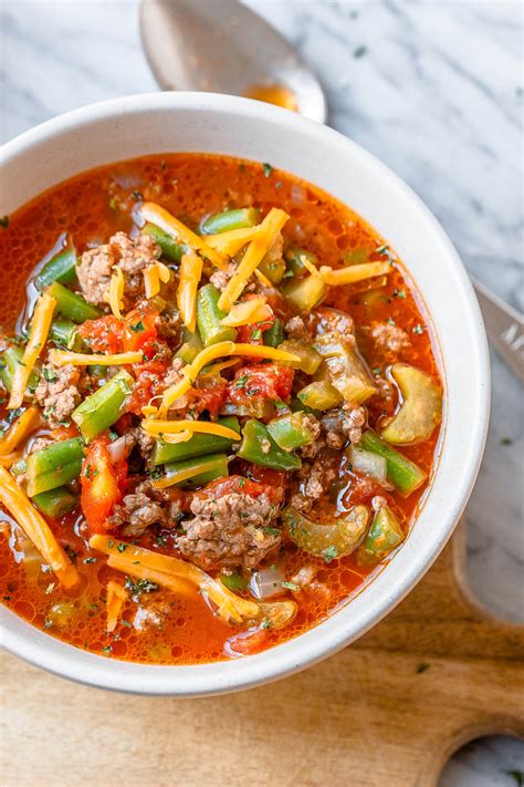 Bring the soup to a simmer, and cook until the tough meat is tender and the potatoes are cooked through. Hamburger Beef Soup Recipe - How to Make Beef Soup ...