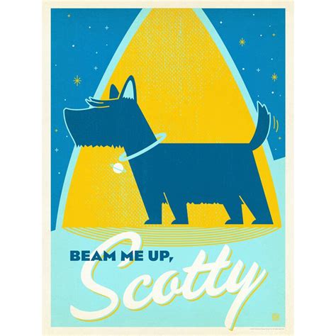 Just the facts. attributed to jack webb's character of joe friday on dragnet, as well as it's elementary, my dear watson, attributed to sherlock holmes. Americanflat Beam Me Up Scotty Poster Vintage Advertisement | Wayfair.co.uk